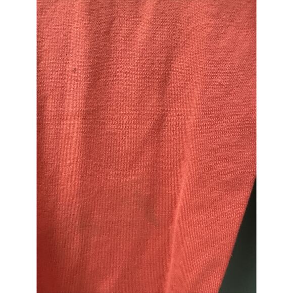 MAINBOCHER Women’s M Pink Coral Lightweight 3/4 Sleeve V-Neck Cardigan Sweater - Picture 8 of 8